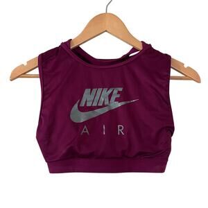Nike AIR Sports Bra Top Purple Women's Size Small Activewear
